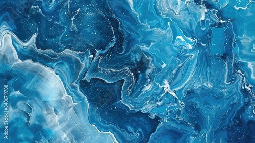 Wallpaper Mural blue background with marbled texture Torontodigital.ca