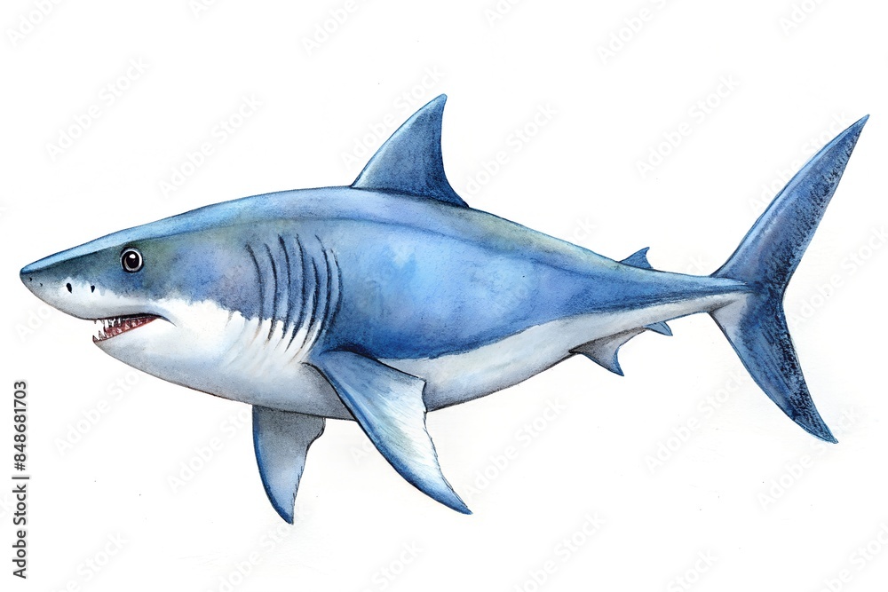 shark pencil hand drawn isolated white background shark pencil hand drawn isolated white background