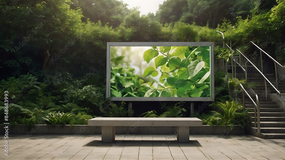 Fototapeta premium Empty billboards for advertisement