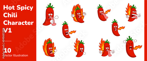Hot Spicy Chili Character