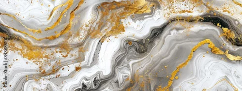 Panel kuchenny z motywem gray and gold background with marbled texture
