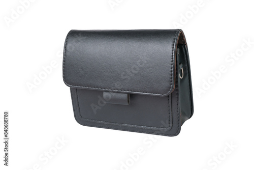 Black Leather Crossbody Bag for Men and Women - Stylish and Versatile Everyday Accessory
