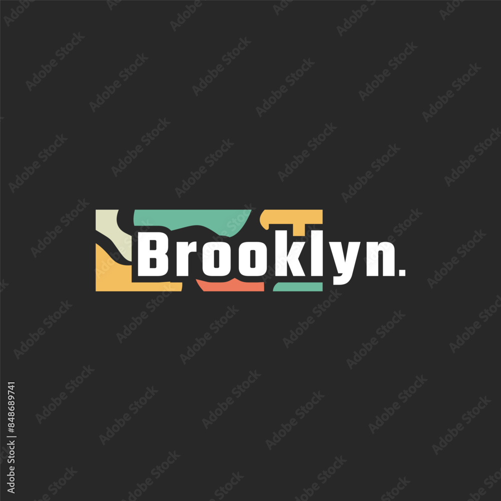 Fototapeta premium Brooklyn writing. Perfect for t shirt design