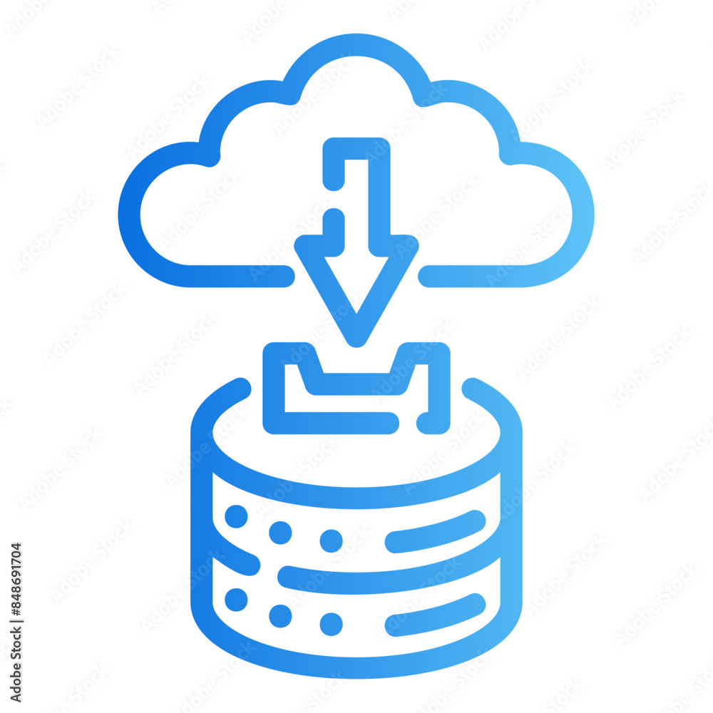 data download gradient icon data download gradient icon