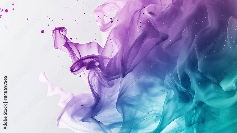 Fototapeta premium Abstract Fluid Art Background in Blue and Purple