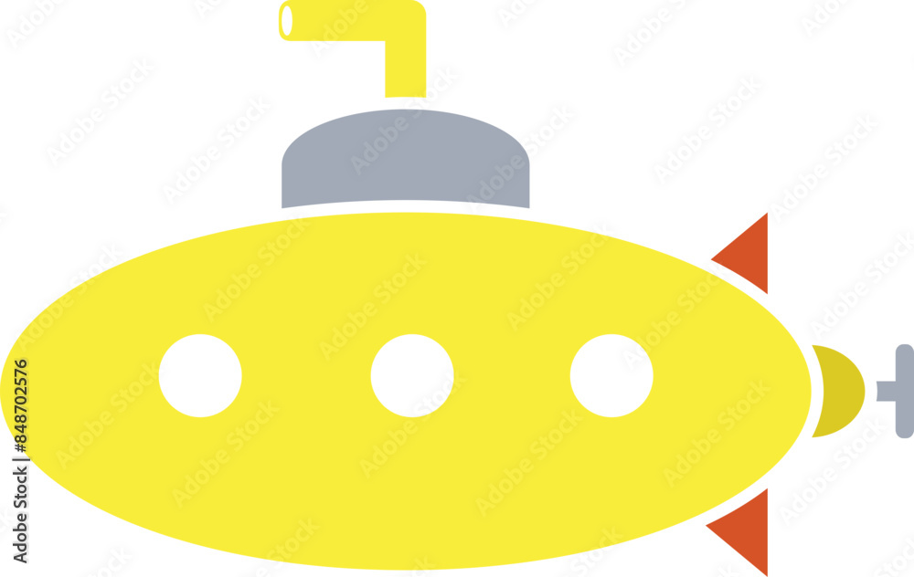 submarine vehicle transportation illustration icon submarine vehicle transportation illustration icon