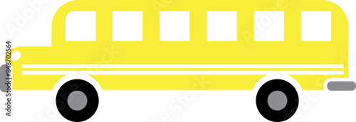 bus vehicle transportation illustration icon