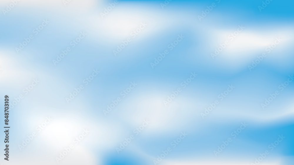 Beautiful clouds, abstract white and blue color gradient background. Vector illustration. Beautiful clouds, abstract white and blue color gradient background. Vector illustration.