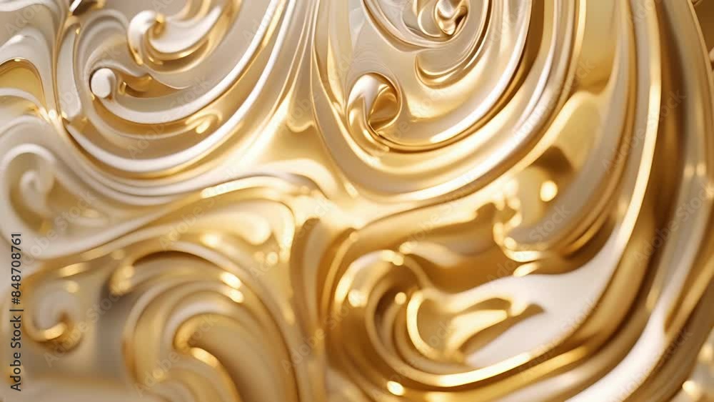 The sleek buttery texture of polished brass with intricate swirls and swoops adding dimension and sophistication to the metal. The sleek buttery texture of polished brass with intricate swirls and swoops adding dimension and sophistication to the metal.
