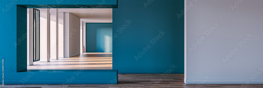 Empty room interior with no furniture, window lighting and copy space. Real Estate concept image or interior design concept. Empty room interior with no furniture, window lighting and copy space. Real Estate concept image or interior design concept.