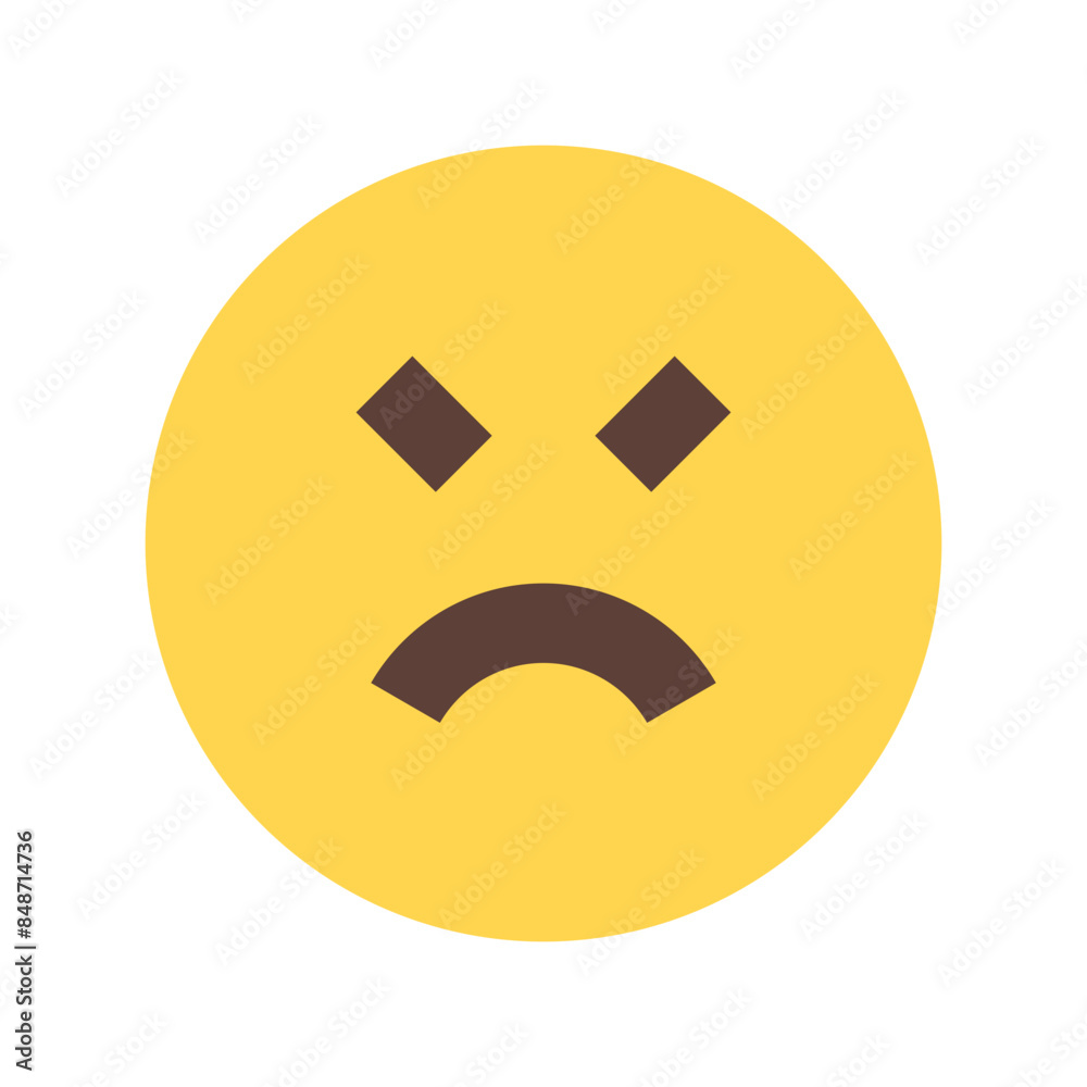 Fototapeta premium angry smiley icon