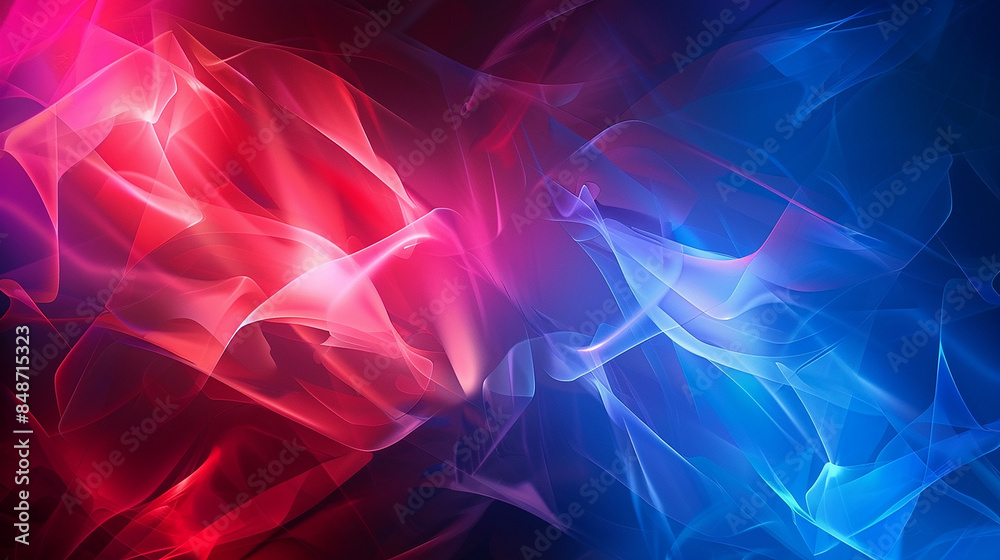 red blue glowing abstract background