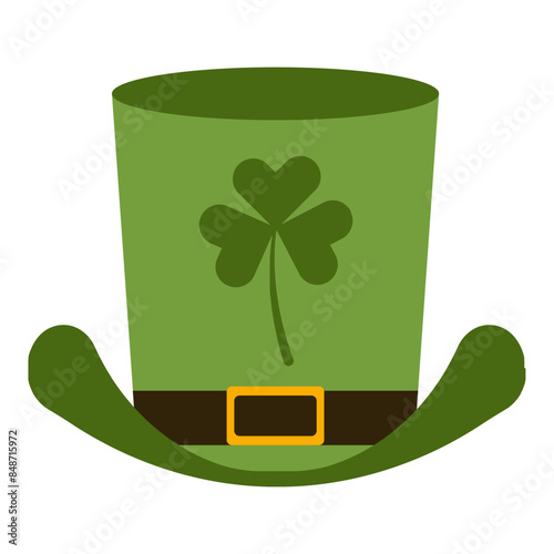 St Patrick’s Day Hat Vector Illustration in Cartoon Style.