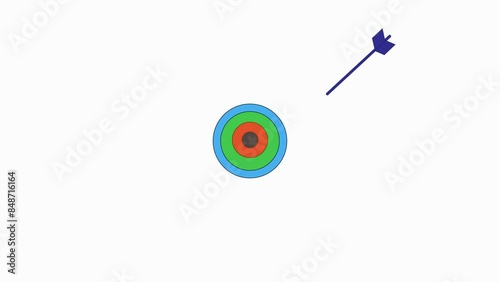 darts on target