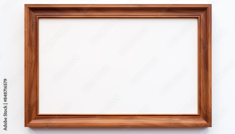 empty wooden picture frame empty wooden picture frame