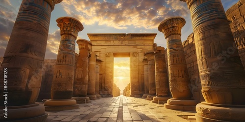 Explore ancient Akkadian Assyrian and Babylonian culture in Mesopotamias historical city. Concept Ancient Cultures, Akkadian Empire, Assyrian Empire, Babylonian Empire, Mesopotamia photo