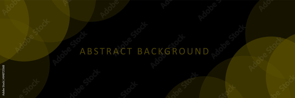 Obraz premium Abstract blur bokeh banner background with bubble style. Gold bokeh on defocused night background. for poster, business banner, flyer, advertisement, brochure, catalog, presentation, book cover 