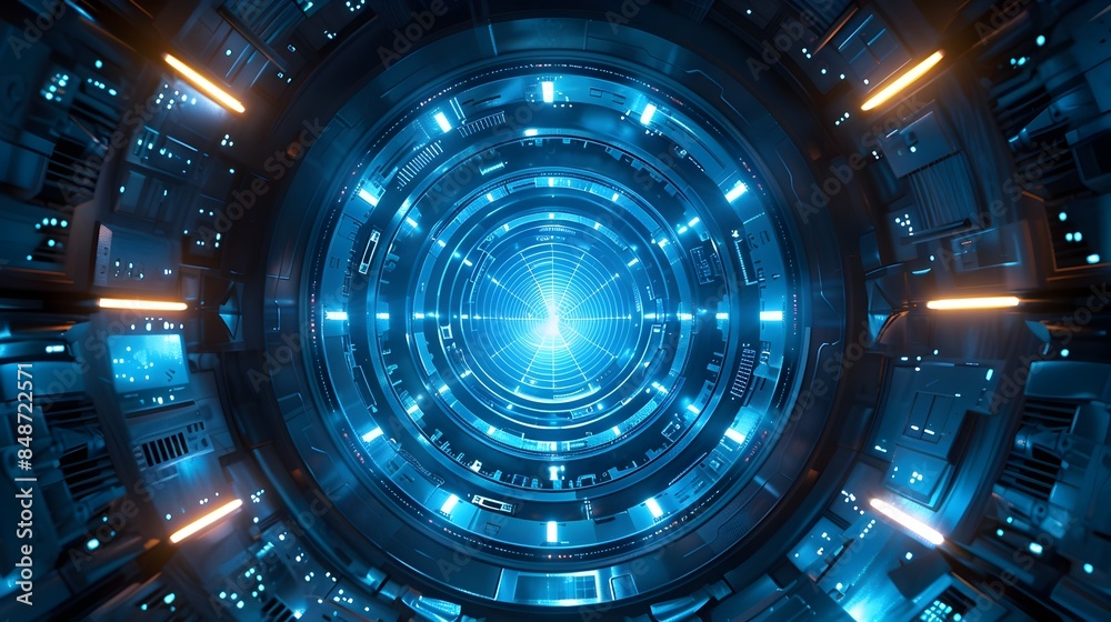 Futuristic Blue Sci Fi Technology with Glowing Effects and High Detail Digital Art Futuristic Blue Sci Fi Technology with Glowing Effects and High Detail Digital Art