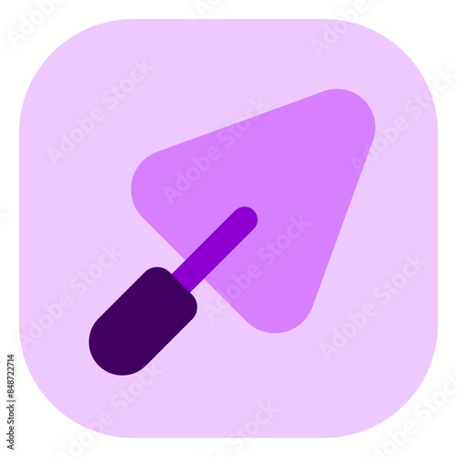 Editable trowel, shovel, cement vector icon. Construction, tools, industry. Part of a big icon set family. Perfect for web and app interfaces, presentations, infographics, etc