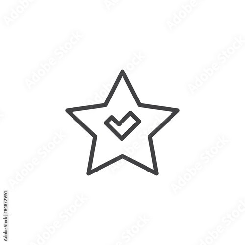 Verified Review line icon