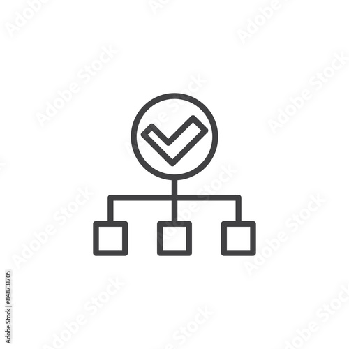 Approval Process line icon