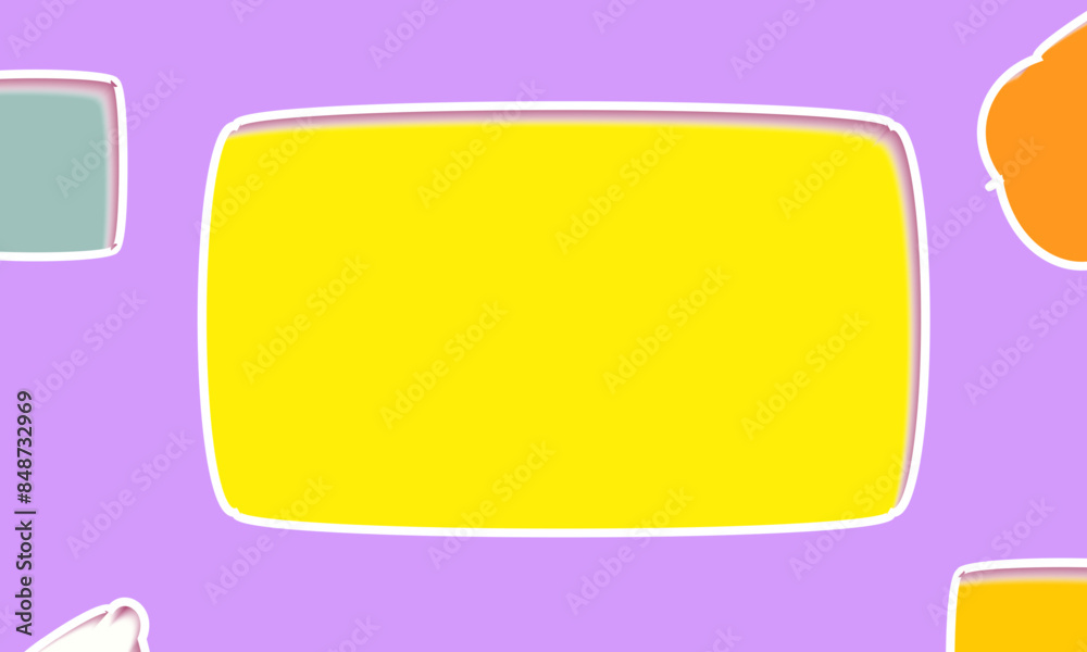 Creative Business marketing social media post template background. abstract oval yellow background background with Copy Space. banner promotion. social media post
