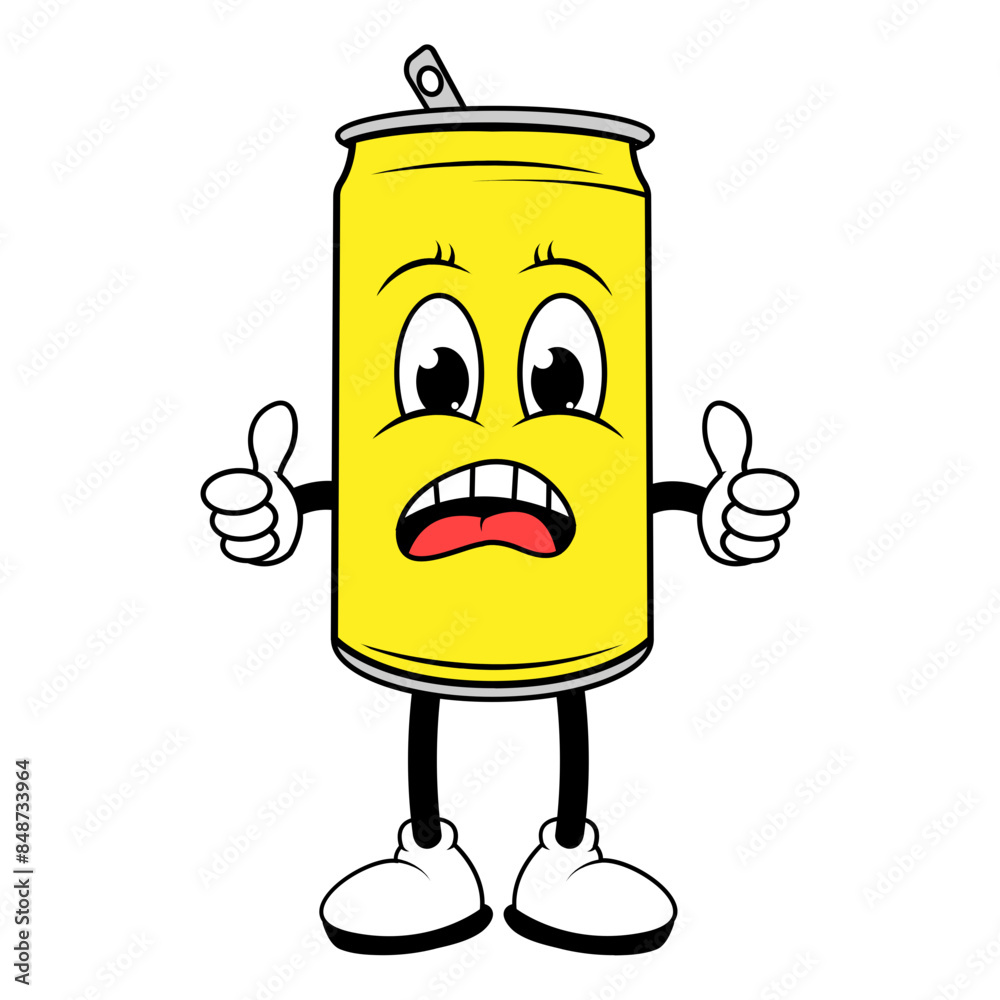 Drinking Can Cartoon