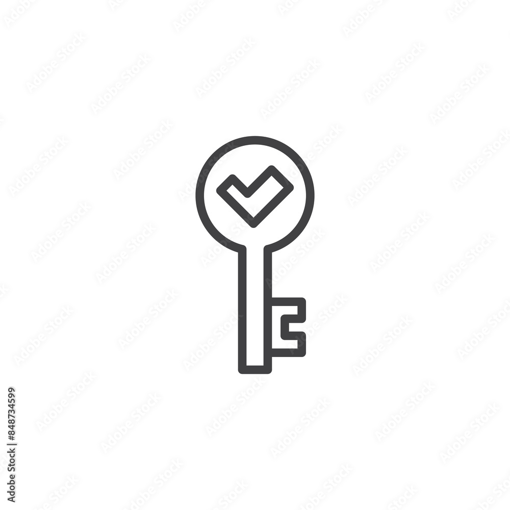 Authorized Access line icon Authorized Access line icon