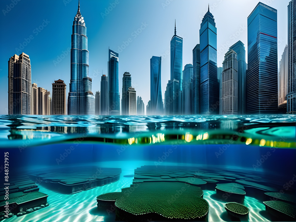 Fototapeta premium City skyline