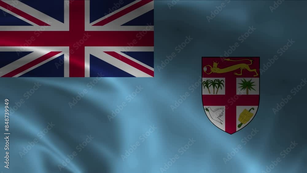 3D VIDIO OF FIJI FLAG