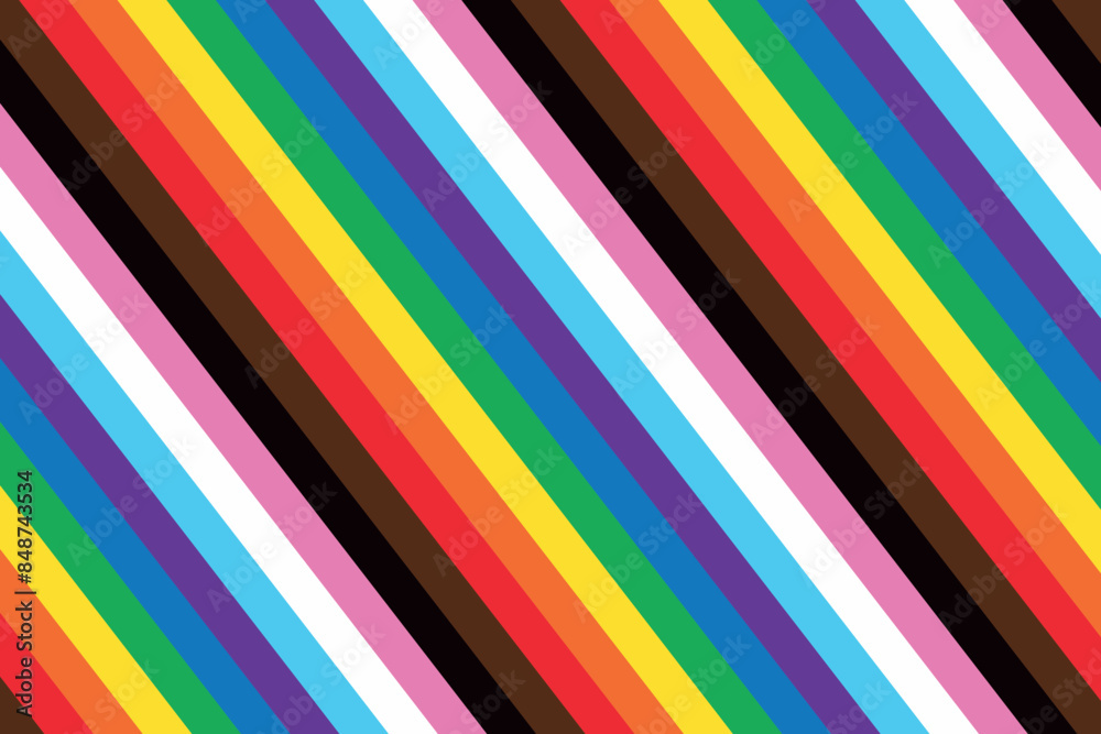 Intersex Progress Pride flag. New LGBTQ Pride Flag. New Updated Intersex Inclusive Progress Pride Flag. Banner Flag for LGBT, LGBTQ or LGBTQIA plus Pride. Vector illustration Intersex Progress Pride flag. New LGBTQ Pride Flag. New Updated Intersex Inclusive Progress Pride Flag. Banner Flag for LGBT, LGBTQ or LGBTQIA plus Pride. Vector illustration