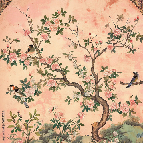 floral background ai generative 
