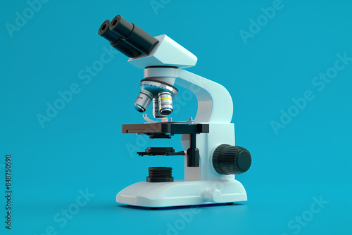 a white and black microscope