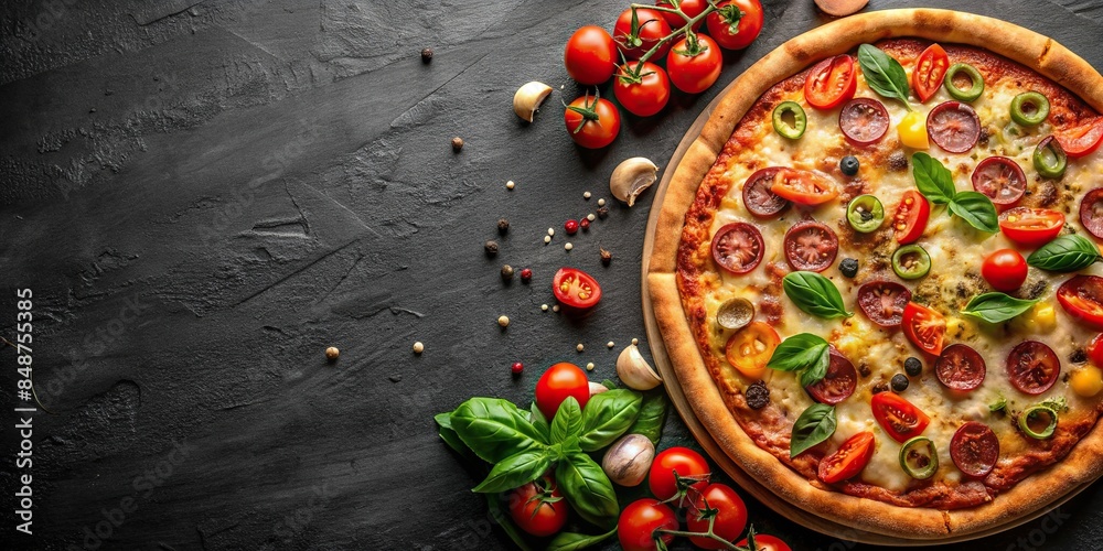 High definition 8K wallpaper of a mouthwatering pizza, pizza, HD