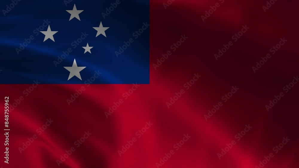 3D VIDIO OF SAMOA FLAG 3D VIDIO OF SAMOA FLAG