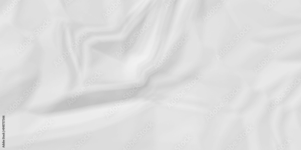 Obraz premium White fabric background. white crumpled paper background texture pattern overlay. wrinkled high resolution arts craft and Seamless white crumpled paper crinkle crushed background.