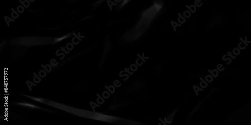 Black crumpled paper background texture pattern overlay. crinkled wrapper rumple wrinkled high resolution arts craft and Seamless black crumpled paper.	
