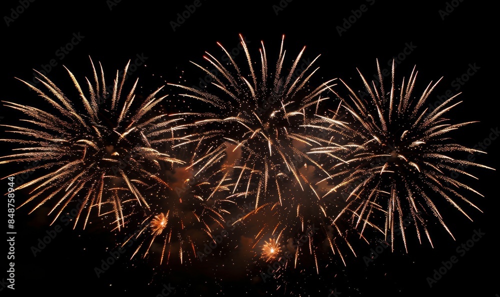 fireworks display with stars in night sky fireworks display with stars in night sky
