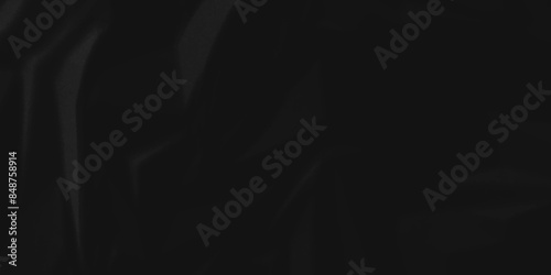 Black crumpled paper background texture pattern overlay. crinkled wrapper rumple wrinkled high resolution arts craft and Seamless black crumpled paper.	
