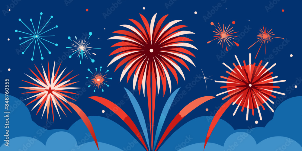 Fireworks illuminate the night sky against a vibrant backdrop. A mesmerizing display of colors and sparks. Fireworks illuminate the night sky against a vibrant backdrop. A mesmerizing display of colors and sparks.