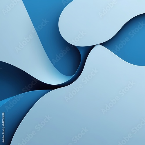 blue wavy abstract background, luxurious and elegant