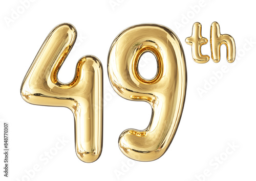 Anniversary Gold Number 49 photo