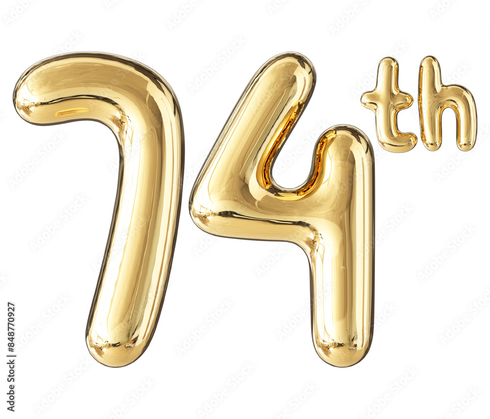 Anniversary Gold Number 74