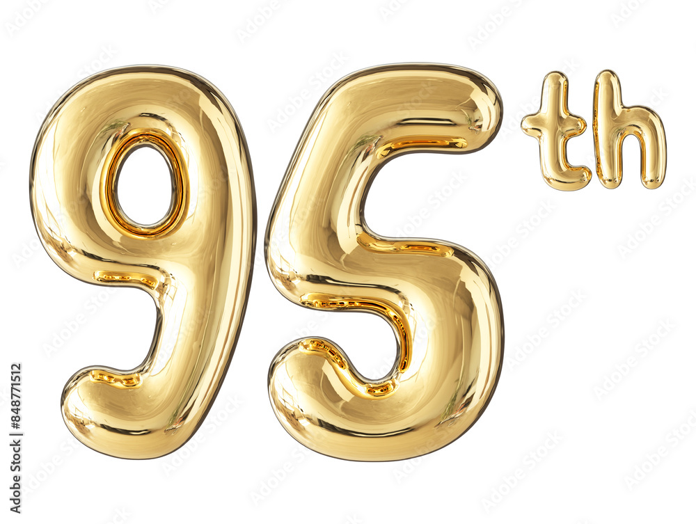 Anniversary Gold Number 95 Anniversary Gold Number 95