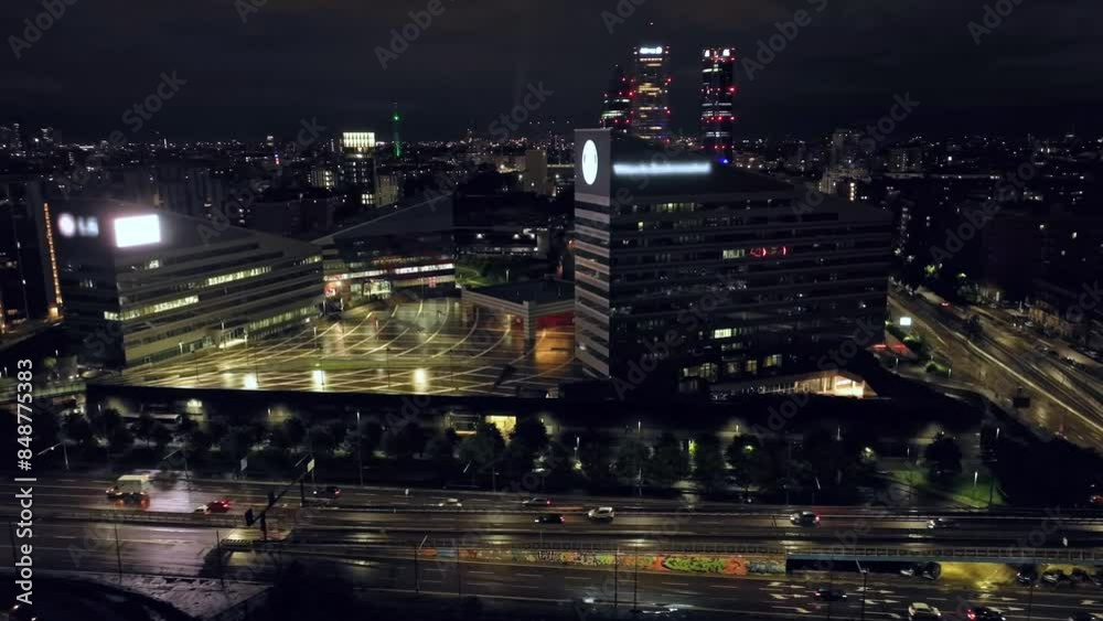 Drone aerial view of Milan downtown city centre, Italy Drone aerial view of Milan downtown city centre, Italy