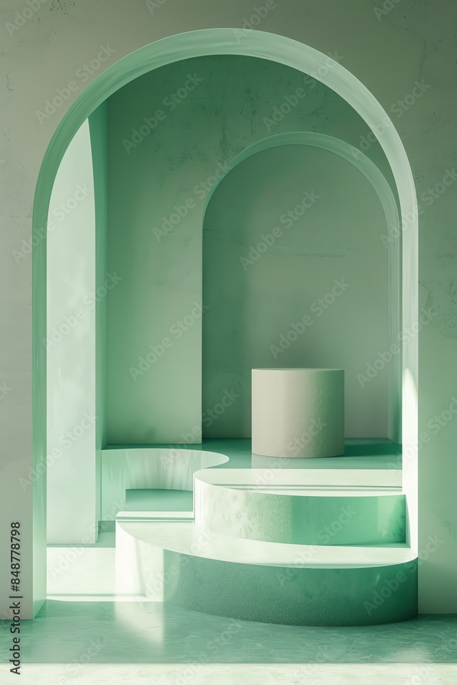 social media mocukup template, product , front view of 3d product mockup scene for products, relatively empty scene, plain colour, pastel colour 2:3, green social media mocukup template, product , front view of 3d product mockup scene for products, relatively empty scene, plain colour, pastel colour 2:3, green