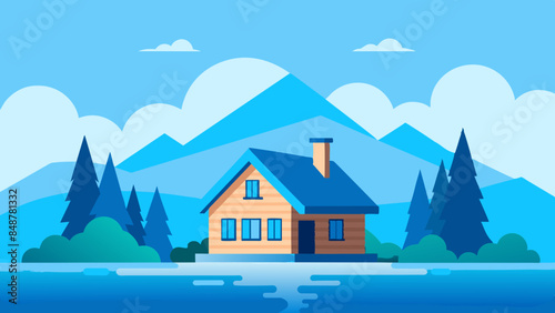 A quaint house with a charming roof and windows. A picturesque house showcasing a roof and windows.