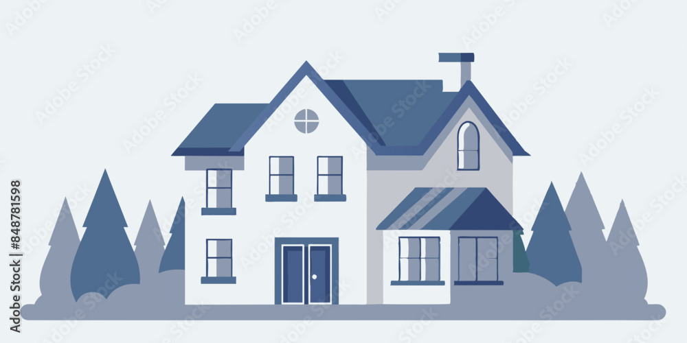 House featuring roof and windows. A house with a roof and windows, standing tall and inviting amidst a serene neighborhood. House featuring roof and windows. A house with a roof and windows, standing tall and inviting amidst a serene neighborhood.