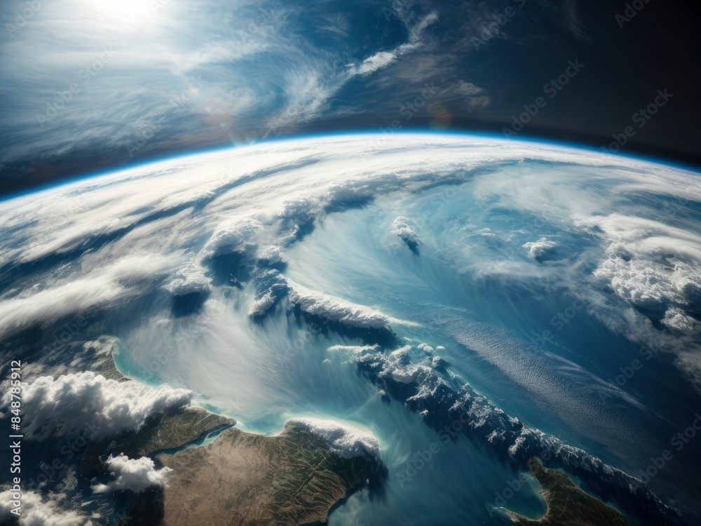 Fototapeta premium view of earth