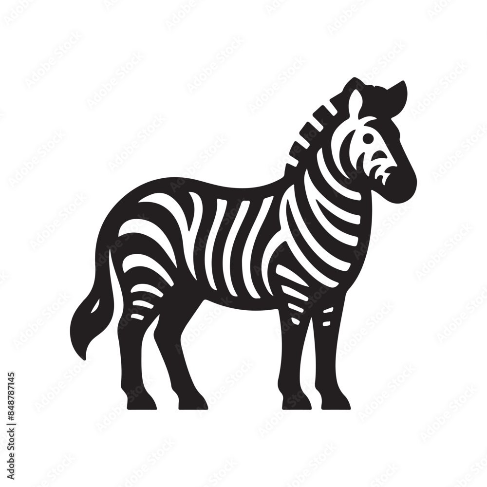 Obraz premium Zebra Vector Design, Animal Design, Vector, Illustration